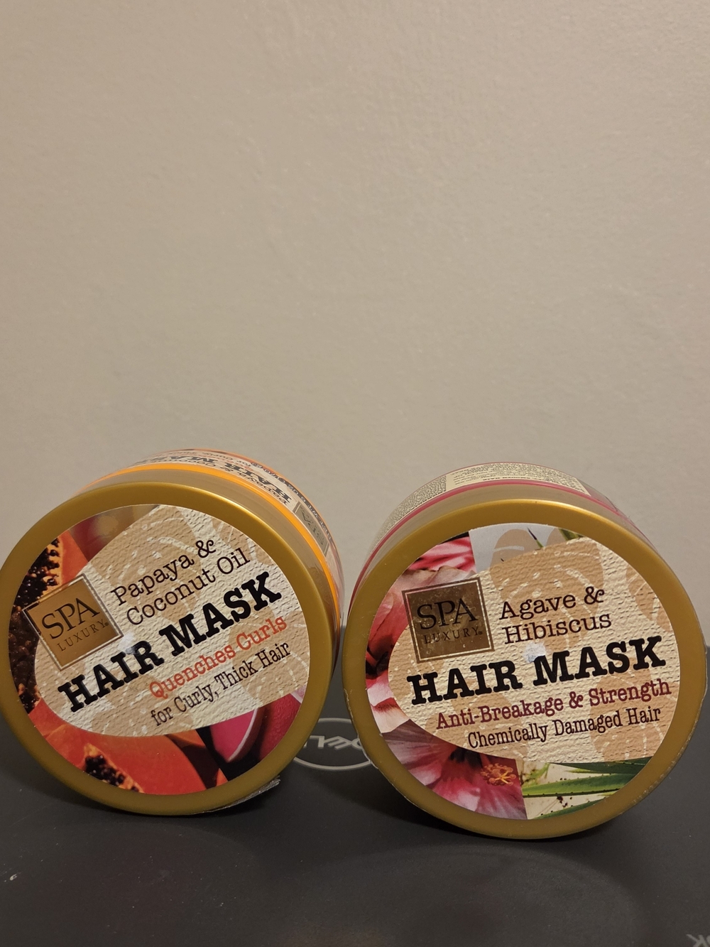 SPA LUXURY Hair Mask Papaya Coconut Oil Agave Hibiscus Curly Thick Damaged Hair